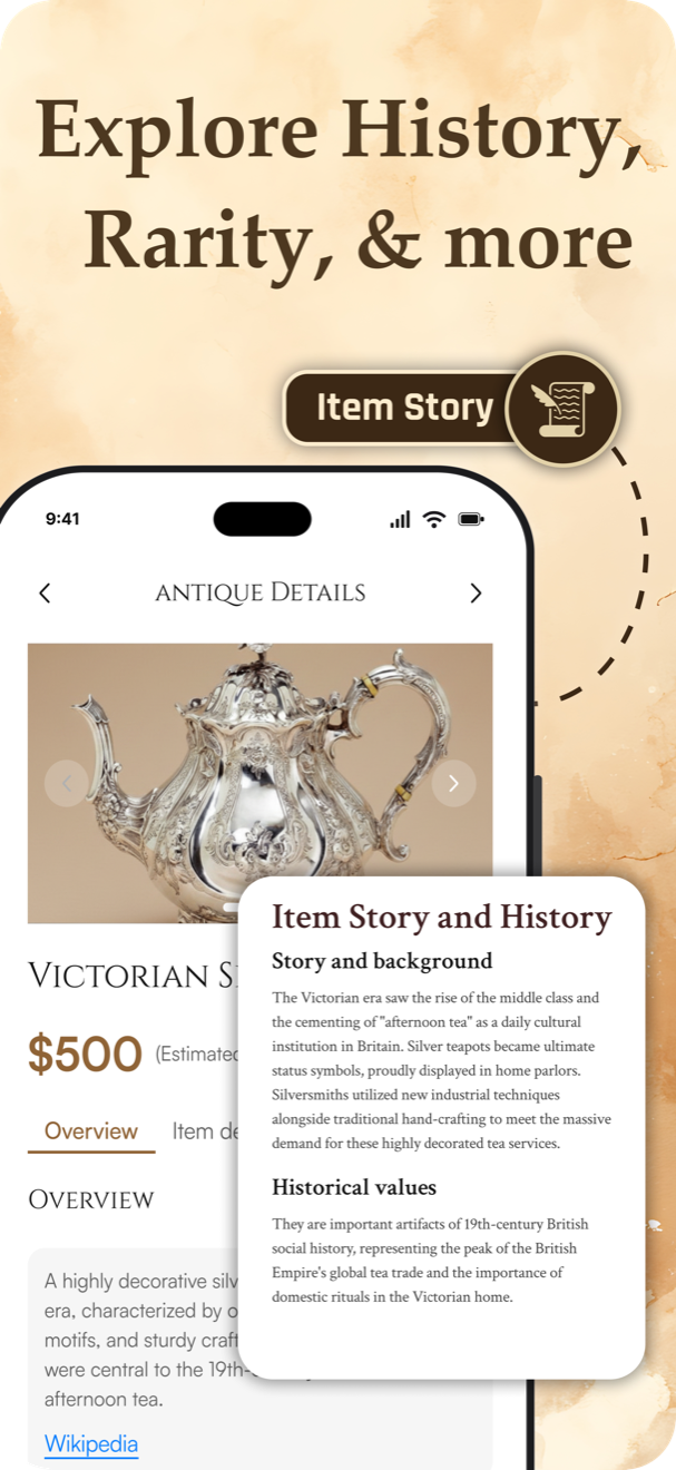history rairty etc of your antiques