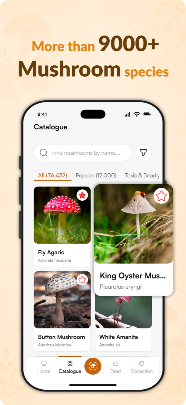 Discover 9000 + species (Global Catalogue)