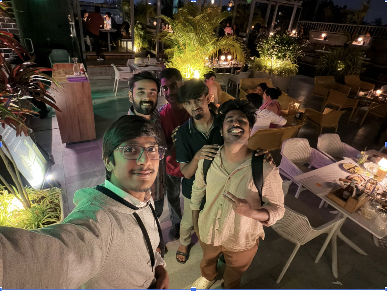 Team collaborating in office